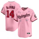 Paul DeJong Jersey #14 Washington Nationals Cherry Blossom Vapor Premier Pink