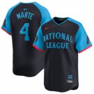 Diamondbacks #4 Ketel Marte National League Navy 2024 All-Star Game Jersey