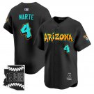 Ketel Marte Jersey #4 Arizona Diamondbacks Graffiti Desert Ink Edition Black