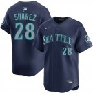 Eugenio Suarez Seattle Mariners Road Navy Jersey