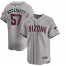 Arizona Diamondbacks #57 Eduardo Rodriguez Cool Base Stitched Jersey Grey