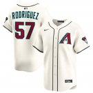 Arizona Diamondbacks #57 Eduardo Rodriguez Cool Base Stitched Jersey Cream