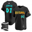 Randy Johnson Jersey #51 Arizona Diamondbacks Graffiti Desert Ink Edition Black