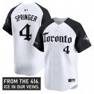 George Springer Jersey #4 Toronto Blue Jays Gothic North Alternate
