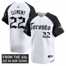 Ernie Clement Jersey #22 Toronto Blue Jays Gothic North Alternate