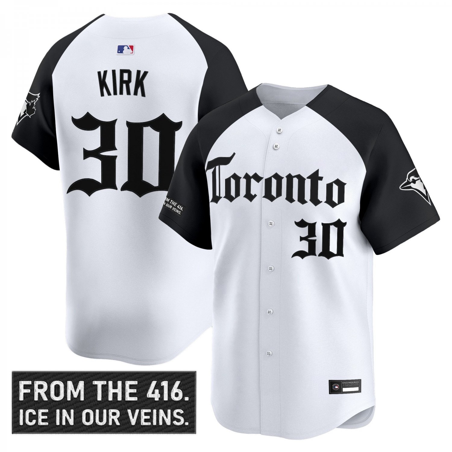 Alejandro Kirk Jersey #30 Toronto Blue Jays Gothic North Alternate