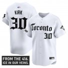 Alejandro Kirk Jersey #30 Toronto Blue Jays Gothic North White