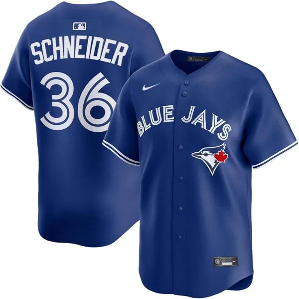 Toronto Blue Jays Davis Schneider Nike Royal Alternate Limited Player Jersey