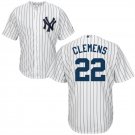 Men's New York Yankees #22 ROGER CLEMENS White Cool Base Baseball Jersey