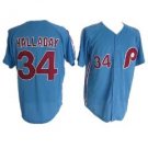 Philadelphia Phillies Roy Halladay Blue Throwback Jersey