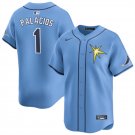 Mens Womens Youth Bay Rays #1 Richie Palacios Cool Baseball Jersey Light Blue