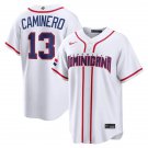 Dominican Republic Baseball #13 Junior Caminero White 2026 World Baseball Classic Home Jersey
