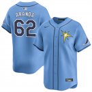 Mens Womens Youth Bay Rays #62 Jonathan Aranda Cool Jersey Light Blue