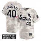 Willson Contreras Jersey #40 St. Louis Cardinals 2025 Armed Forces Day Vapor