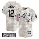 Francisco Lindor Jersey #12 New York Mets 2025 Armed Forces Day Vapor Camo