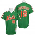 New York Mets Darryl Strawberry Green 1985 Throwback Pullover Jersey