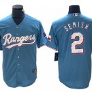 Texas Rangers #2 Marcus Semien Light Blue Cool Base Jersey
