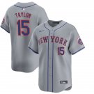New York Mets #15 Tyrone Taylor Nike Grey Road Limited Player Jersey