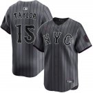 New York Mets #15 Tyrone Taylor Nike Graphite City Connect Limited Jersey
