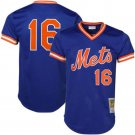 New York Mets Dwight Gooden Blue Throwback Mesh Pullover Jersey