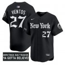Mark Vientos Jersey #27 New York Mets Gothic North Edition Stitched Black