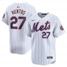 New York Mets #27 Mark Vientos White Cool Base Stitched Baseball Jersey