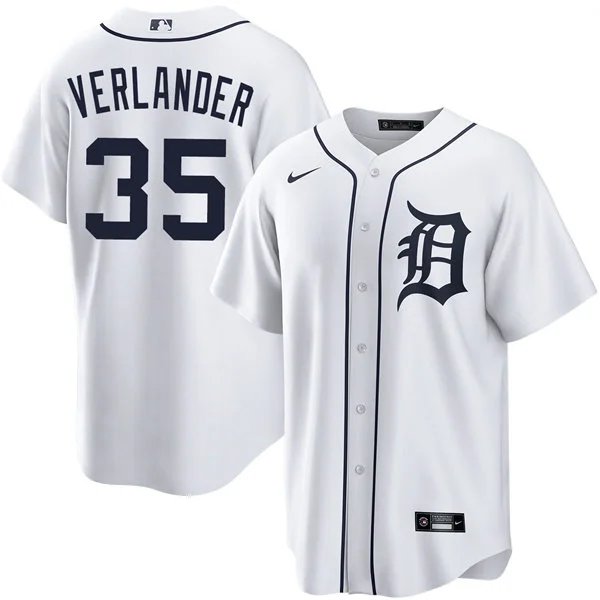 DET #35 Justin Verlander White 2026 Cool Base Stitched Player Jersey