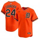Men's Detroit Tigers #24 Miguel Cabrera Nike 2026 Orange Alternate Limited Jersey