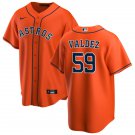 Houston Astros #59 Framber Valdez Nike Orange Alternate CoolBase Jersey