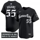 Cole Ragans Jersey #55 Kansas City Royals Gothic Crown Edition Black
