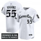Cole Ragans Jersey #55 Kansas City Royals Gothic Crown Edition White