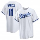 Kansas City Royals #11 Maikel Garcia White Home Cool Baseball Jersey