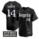 Logan O'Hoppe Jersey #14 Los Angeles Angels Gothic Halo Edition Stitched Black
