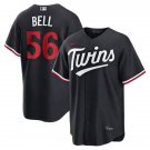 Mens Minnesota Twins #56 Josh Bell Nike 2026 Navy Twins Alternate Vapor Limited Jersey