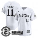 Anthony Volpe Jersey #11 Yankees The Bronx Gothic Ink Drop Edition White