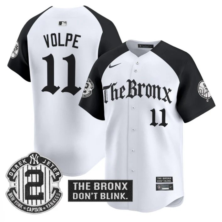 Anthony Volpe Jersey #11 Yankees The Bronx Gothic Ink Drop Edition
