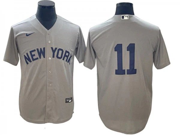 New York Yankees #11 Anthony Volpe Home Player Name Jersey - Gray