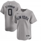 Mens New York Yankees #0 Marcus Stroman 2024 Away Jersey Gray