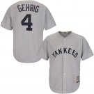 New York Yankees Lou Gehrig Gray Throwback Jersey