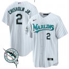 Jazz Chisholm Jr. Jersey #2 Miami Marlins Throwback Cool Base All Stitched