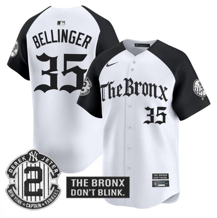 Cody Bellinger Jersey #35 Yankees The Bronx Gothic Ink Drop Edition Alternate