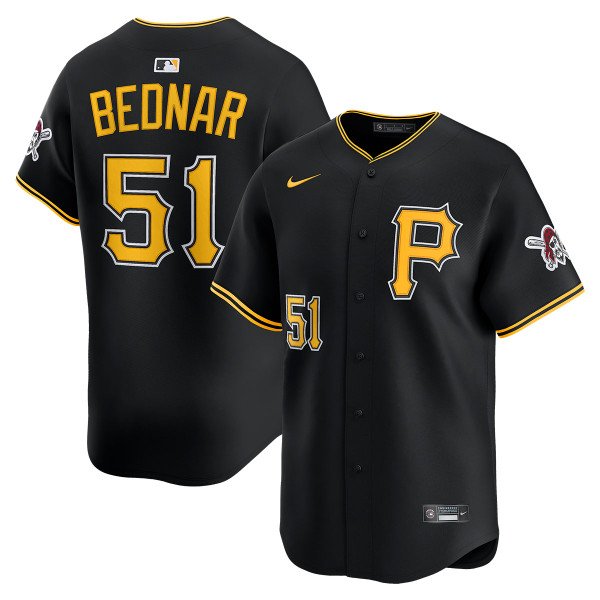 Pittsburgh Pirates #51 David Bednar CoolBase Jersey Black