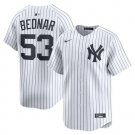 New York Yankees #53 David Bednar Home White Stitched Baseball Jersey