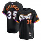 San Francisco Giants #35 Justin Verlander Nike Anthracite 2025 City Jersey