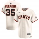 San Francisco Giants #35 Justin Verlander Nike Cream Home Limited Player Jersey