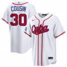 Men's Cuba Baseball #30 Josimar Cousin White 2026 World Baseball Classic Home Jersey