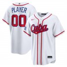 Cuba Baseball ACTIVE PLAYER Custom White 2026 World Baseball Classic Home Jersey