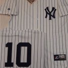 Men's New York Yankees #10 Phil Rizzuto White Cooperstown Collection Throwback Jersey
