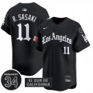 Roki Sasaki Jersey #11 Dodgers Mexico 2025 LA Gothic Style Patch Premier Limited