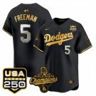 Freddie Freeman Jersey #5 Dodgers 2025 World Series Champions 250 USA Stitched
